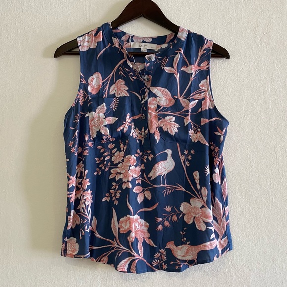 LOFT Tops - (3/$25) LOFT | Floral Sleeveless Tank Top